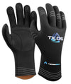Tilos 3mm Thermowall Super Stretch Scuba Diving Gloves with Pre-Curved Fingers and Grip