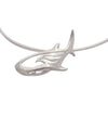 Big Blue Aquatic Seaplicity Whaleshark Large Silver Pendant - Optional Chain Choices