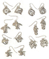 Big Blue Aquatic Sterling Silver Drop Earrings Ocean Themed Various Styles