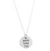 Triathlon Inspiration Sterling Silver Charm Necklace Run Bike Swim Jewelry