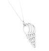 Spiral Cone Sea Shell Necklace Sterling Silver Seashell Outline Jewelry Ocean Nautical