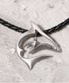 Big Blue Quality Pewter FRENZY Contemporary Shark Pendant 18
