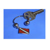 Dive Flag Key Ring Scuba Diving Charm Horseshoe Style Key Chain