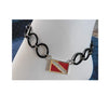 Dive Flag Bracelet/Anklet O Ring Scuba Diver Jewelry Rhodium Bronze