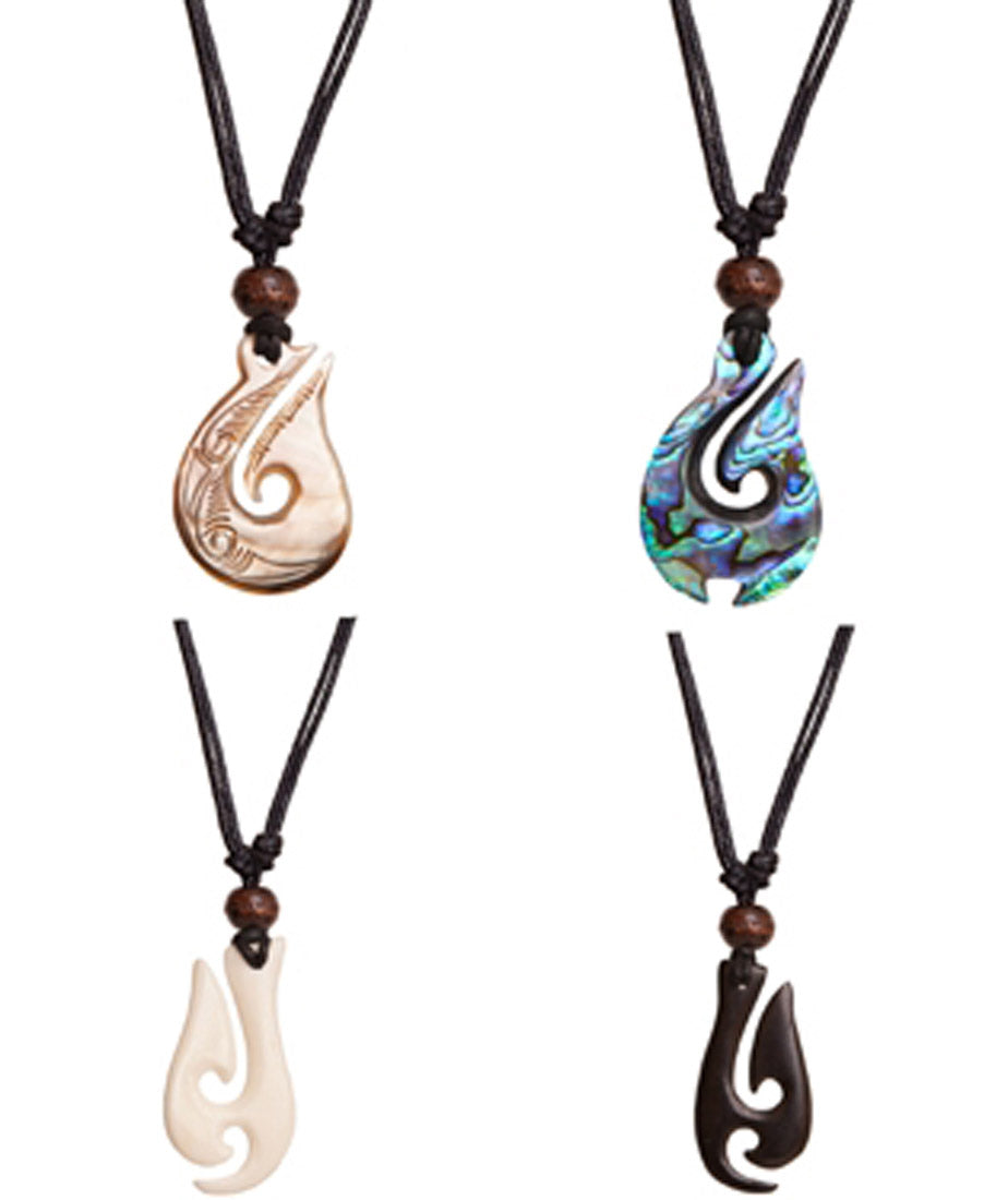 Kiva Store | Handmade Indonesian Pendant Necklace - Hook of Peace