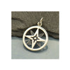 North Star Compass Sterling Silver Necklace Nautical Jewelry