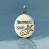 Mermaid Soul Sterling Silver Necklace Charm Pendant Inspirational Jewelry