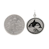 Leaping Orca Sterling Silver Necklace Pendant Ocean Killer Whale Jewelry