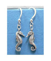 Sea Horse Sterling Silver Ocean Theme Earrings Jewelry