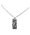 Sea Horse Reef Print Pendant Sterling Silver Necklace Seahorse Ocean Theme