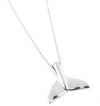 Whale Tail Sterling Silver Jewelry Charm Pendant Necklace