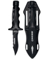 Cressi Predator Knife Sharp Tip Stainless Steel Scuba Dive Knife with Shealth and Straps
