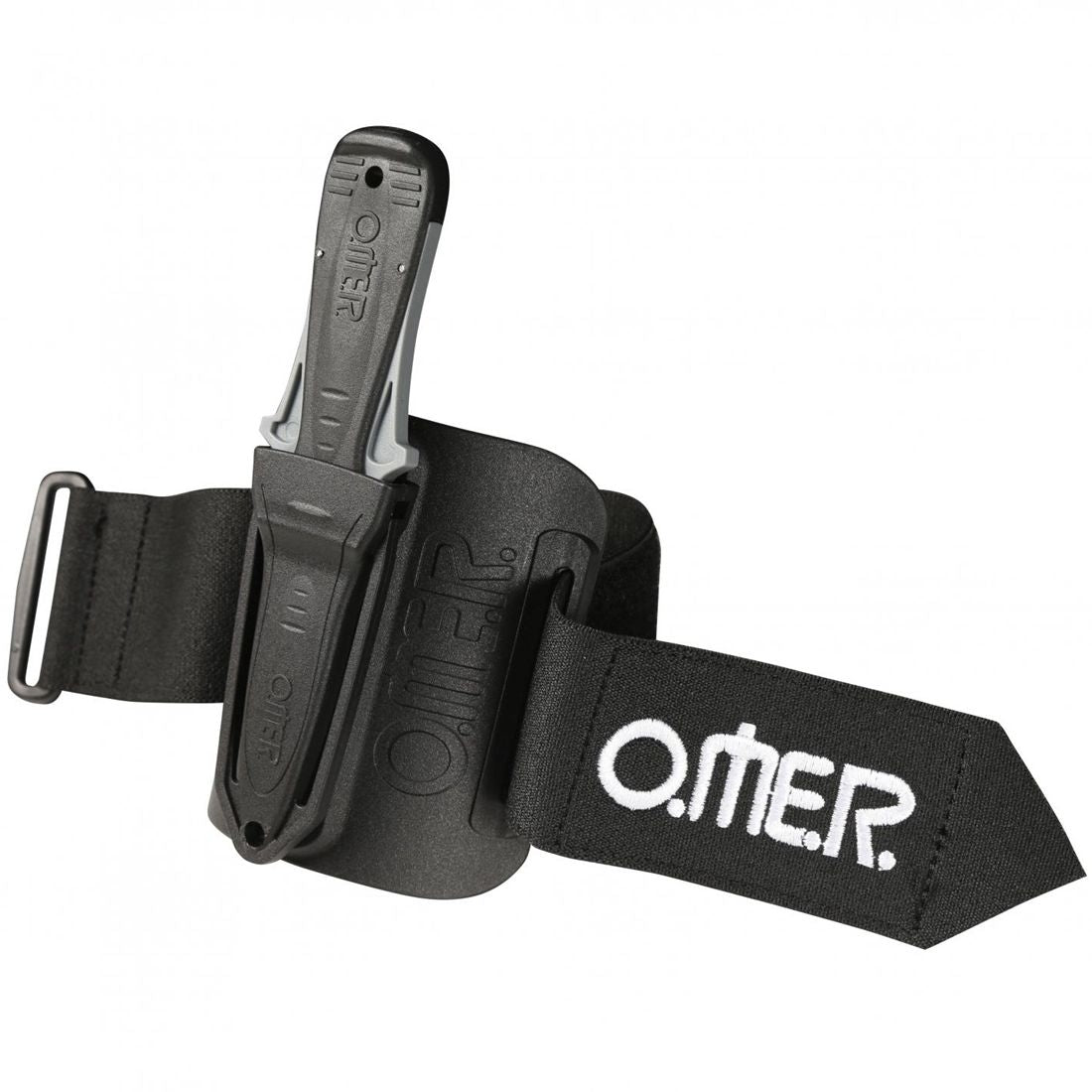 OMER Mini Laser Stainless Steel Knife 8cm Blade with Arm Mount Sheath –  House of Scuba