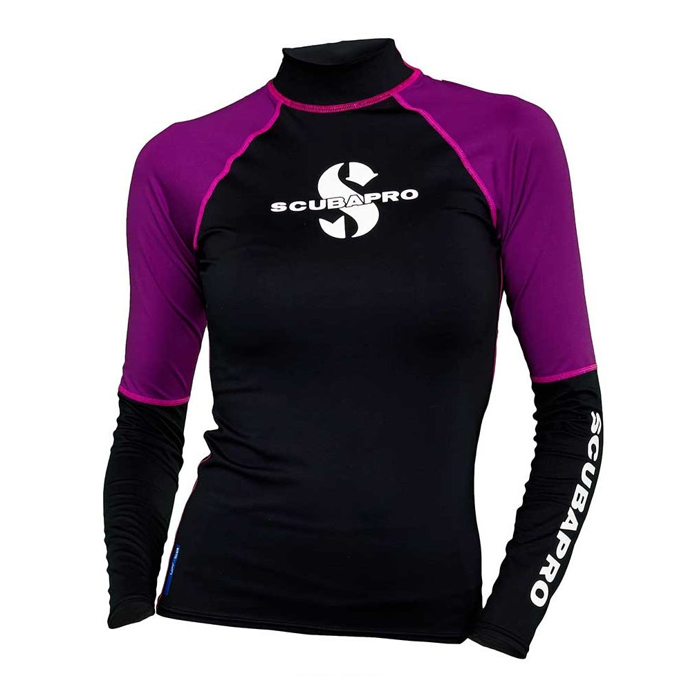 Rash Guard Femme SCUBAPRO - Protection Thermique Pour Plongée, Apnée, Sports Nautiques