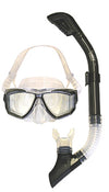 Panoramic 4 Window Mask and Dry Snorkel Combination Set