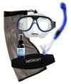 Seasoft ARC Lens Visionaire Matrix Mask and Snorkel Set with Padded Mask Strap and Anti-fog