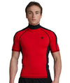 Akona Mens Short Sleeve Rash Guard for Scuba Diving Snorkeling CLOSEOUT Red