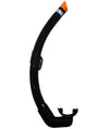 OMER Zoom Black Silicone Snorkel for Spearfishing and Free Diving
