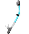 Sherwood Tiffany Blue Tiga 100% Dry Snorkel With Silicone Mouth Piece Clear Mouthpiece