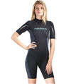 3mm Akona Womens Shorty Wetsuit Scuba Dive Surf Surfing Shortie Spring Suit