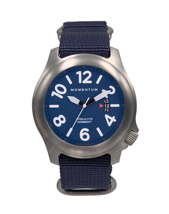 Momentum Watch Steelix 44mm Blue Sapphire Blue Goma Rubber