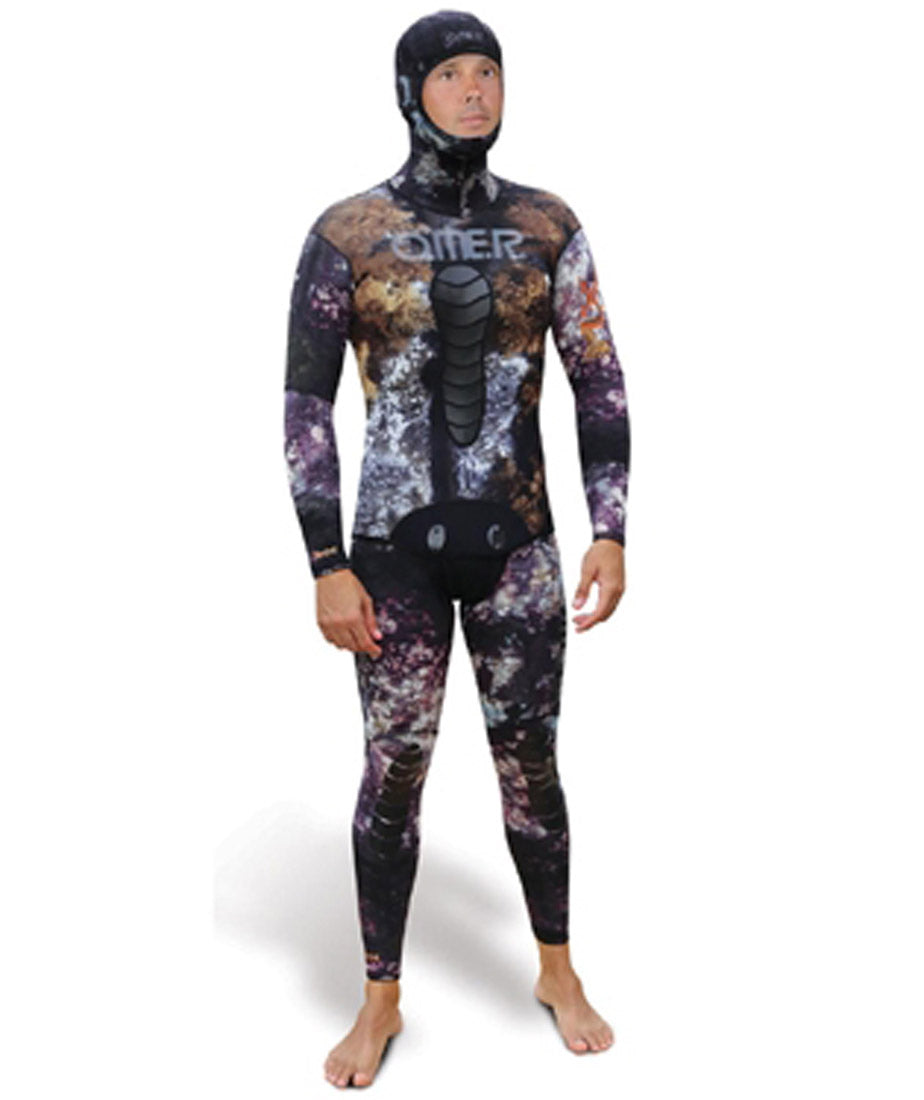 Omer 3mm Mix 3D Camouflage Spearfishing Wetsuit - Top and Bottom - Bottom Only / 4 (LG)