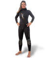 Sporasub 5mm Yemaya Women's Spearfishing Wetsuit BLACK - Top and Bottom