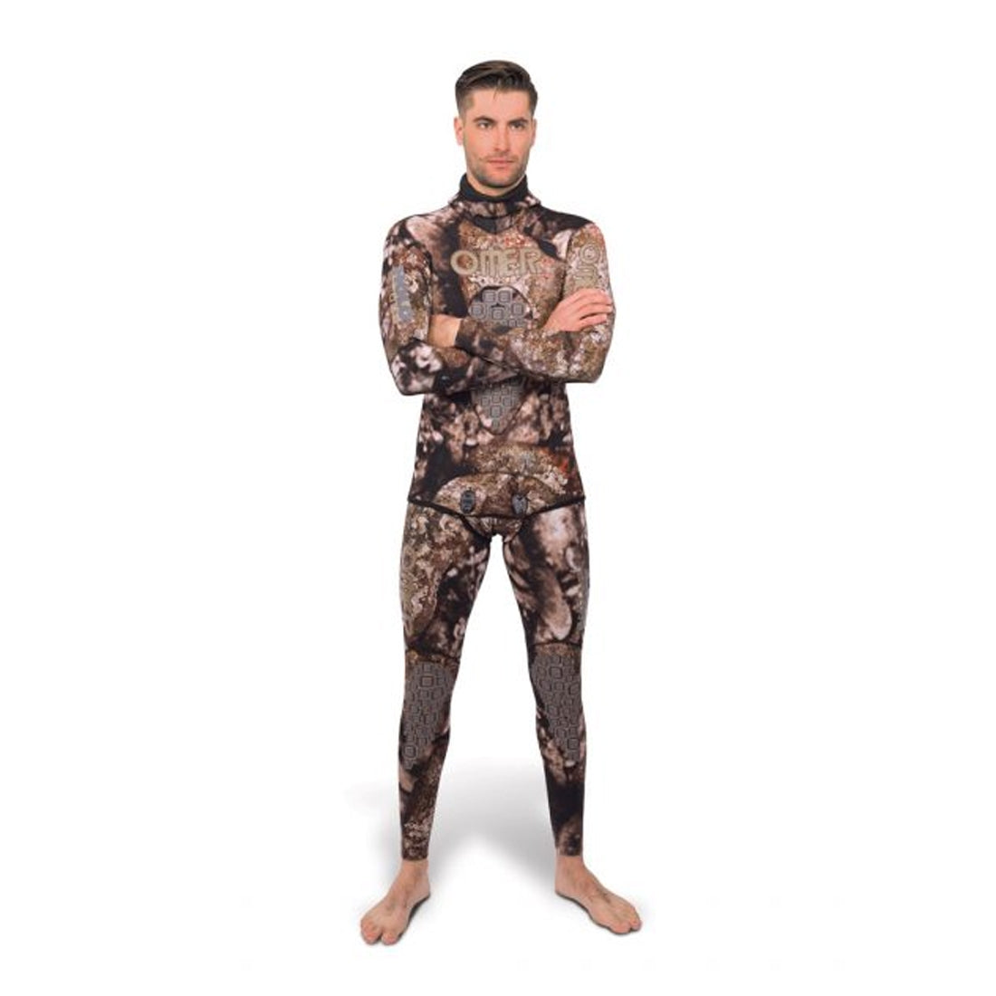 Omer 5mm Holostone Camouflage Freediving & Spearfishing Wetsuits - Top and Bottom - Bottom Only / 6 (2XL)