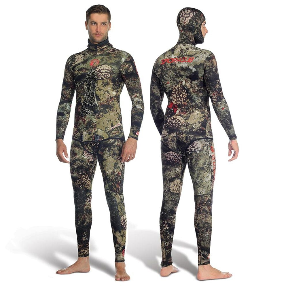 Sporasub 3mm Reef CAMU Freediving & Spearfishing Wetsuits - Top and Bottom