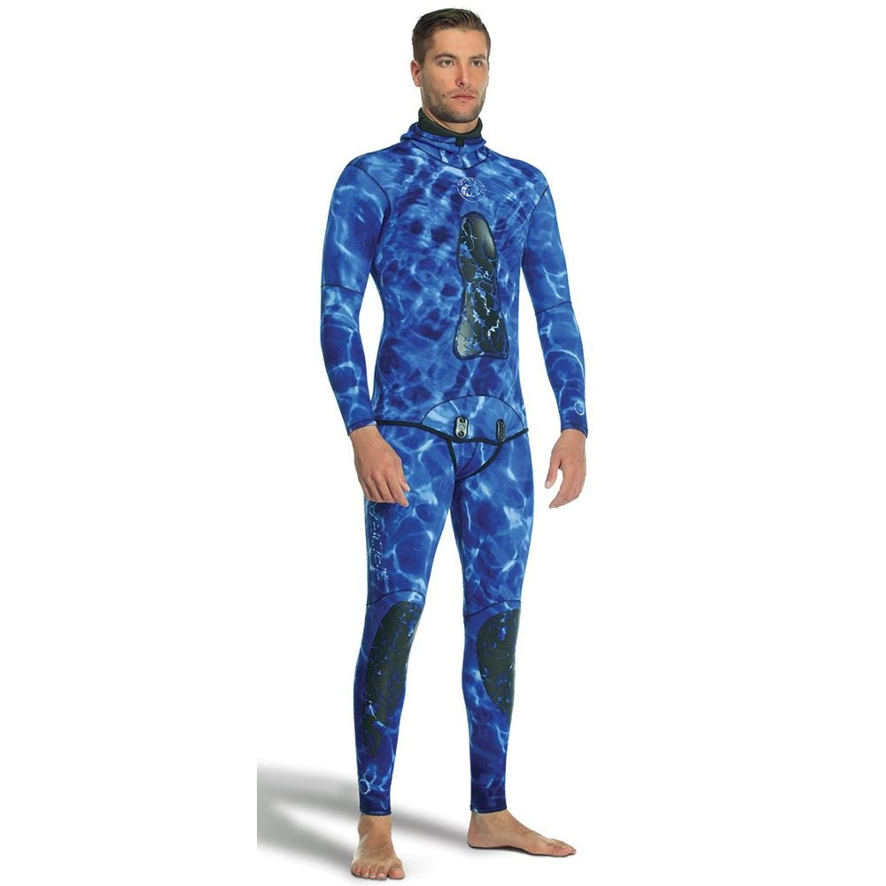Sporasub 2mm Blue Deep Freediving & Spearfishing Wetsuits - Top and Bottom  Combo