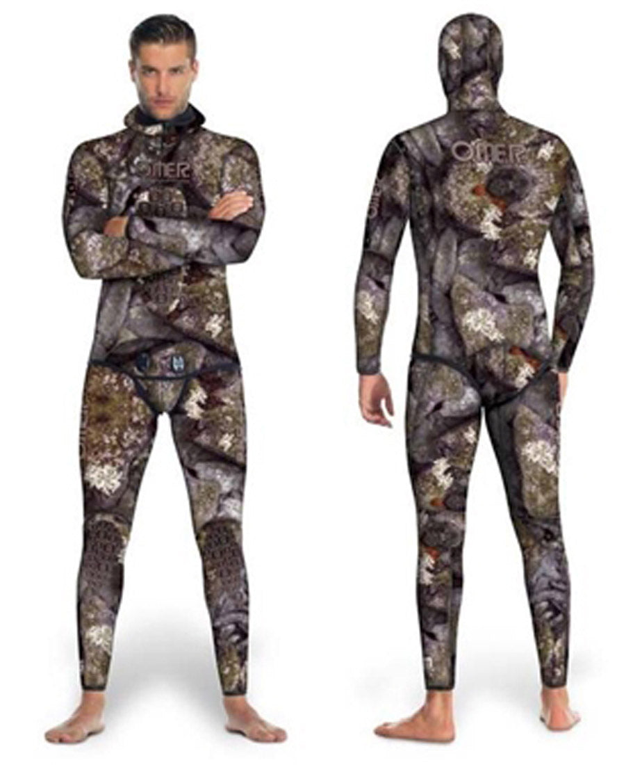 OMER 7mm Holostone Camouflage Freediving & Spearfishing Wetsuits - Top and  Bottom